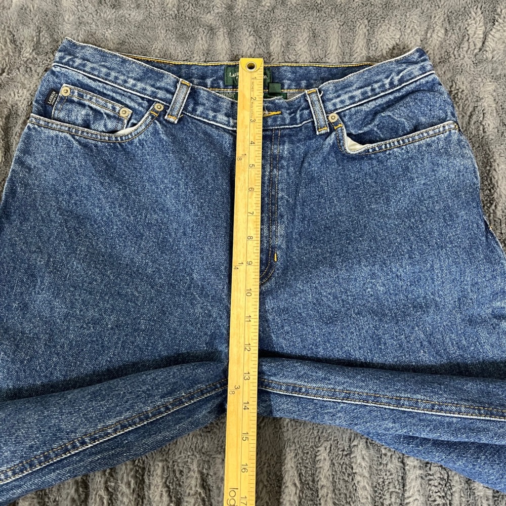 Lauren Jeans Co Ralph Lauren Womens Size 12 Medium Wash Bootcut Denim Jeans - Picture 5 of 8